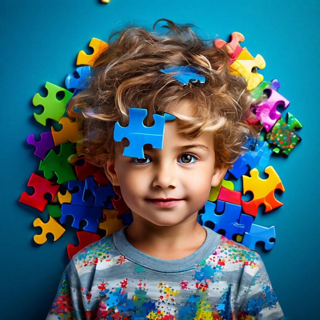 puzzle stock illustration world autism awareness day